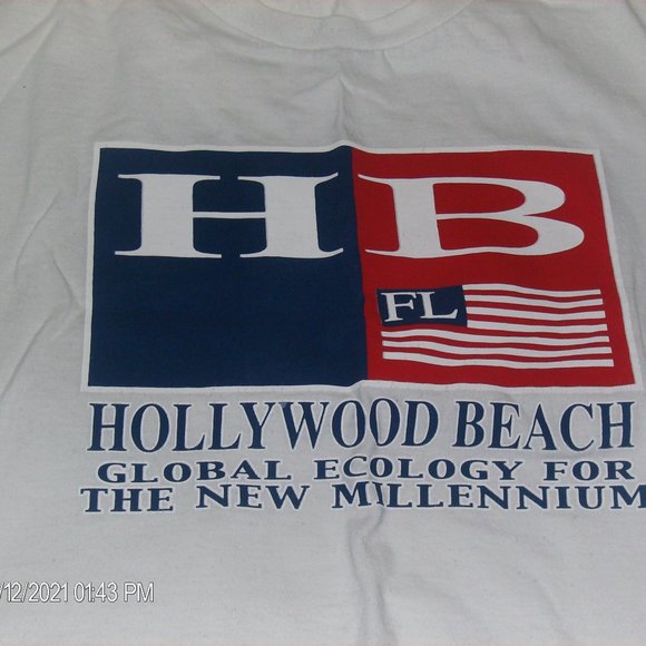 Men's  HOLLYWOOD BEACH T-shirt   XL - Picture 3 of 3